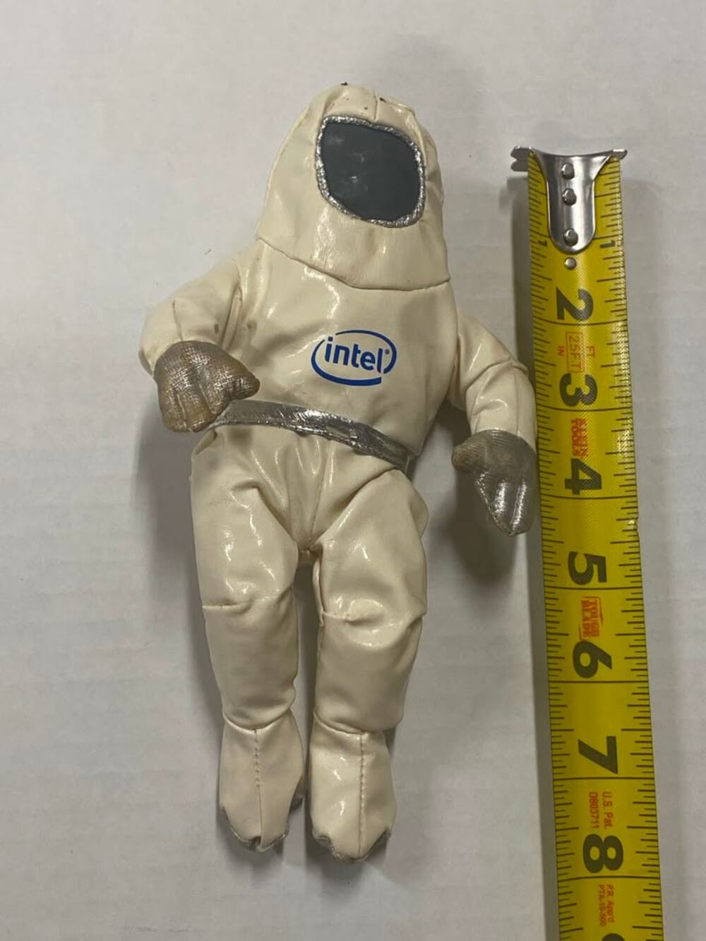 Intel Bunny People White Clean Room Suit Plush Doll Pre Owned